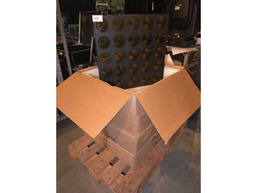 Luxibel - Set 4x Luxibel B25 - 25 x 10W RGB Amber Matrix LED