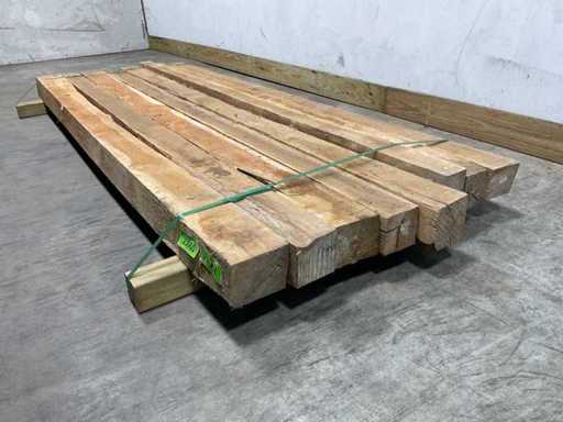 Belka tekowa 230x10-13 cm (8x)