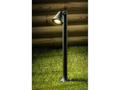 8 x Lampe d’extérieur Lust 80 GU10 noire