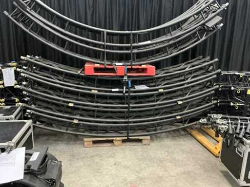 Prolyte S36R  Zwart Ø9meter Aluminium truss Cirkel
