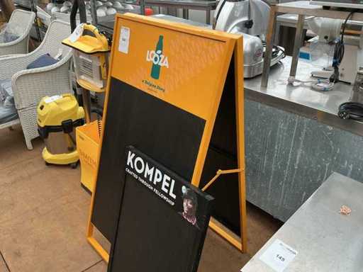 Sidewalk sign chalkboard (2x)