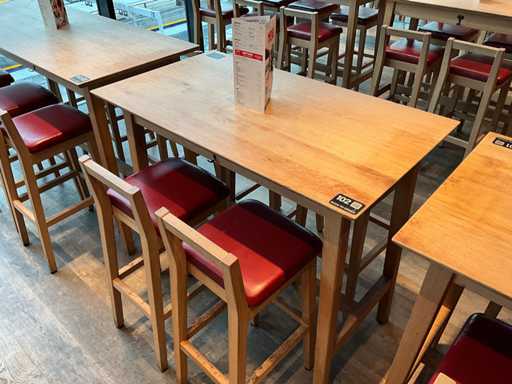 Hutten – Bartisch mit 4 Barhockern