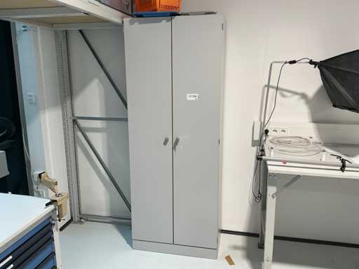 PALMBERG Hinged Door Cabinet with Contents