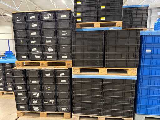  EURONORM STACKING BOX PLASTIC MIX, box dimensions 400×300×250 mm, 400×300×130 mm, 400×300×160 mm