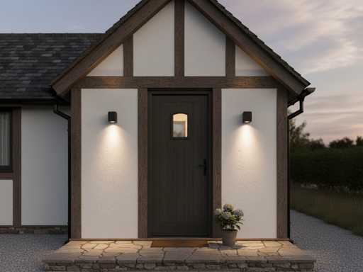 Lampada da muro moderna rettangolare GU10 con attacco nero impermeabile (24x)