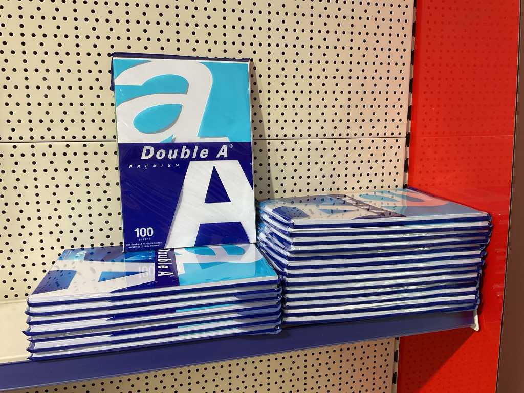 Double A Premium 80 g/m² Paquet de 100 feuilles de papier A4 (21x)