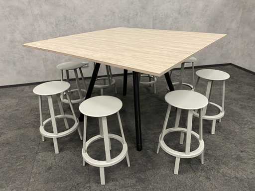 HAY/ Steelcase - set di design mezzo alto 160x160