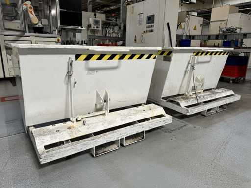 RMS SKS-50R 2 bennes basculantes / godet de ferraille