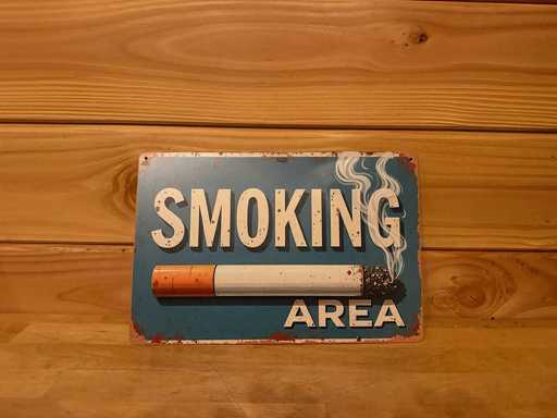 Metalen reclamebord 30x20cm