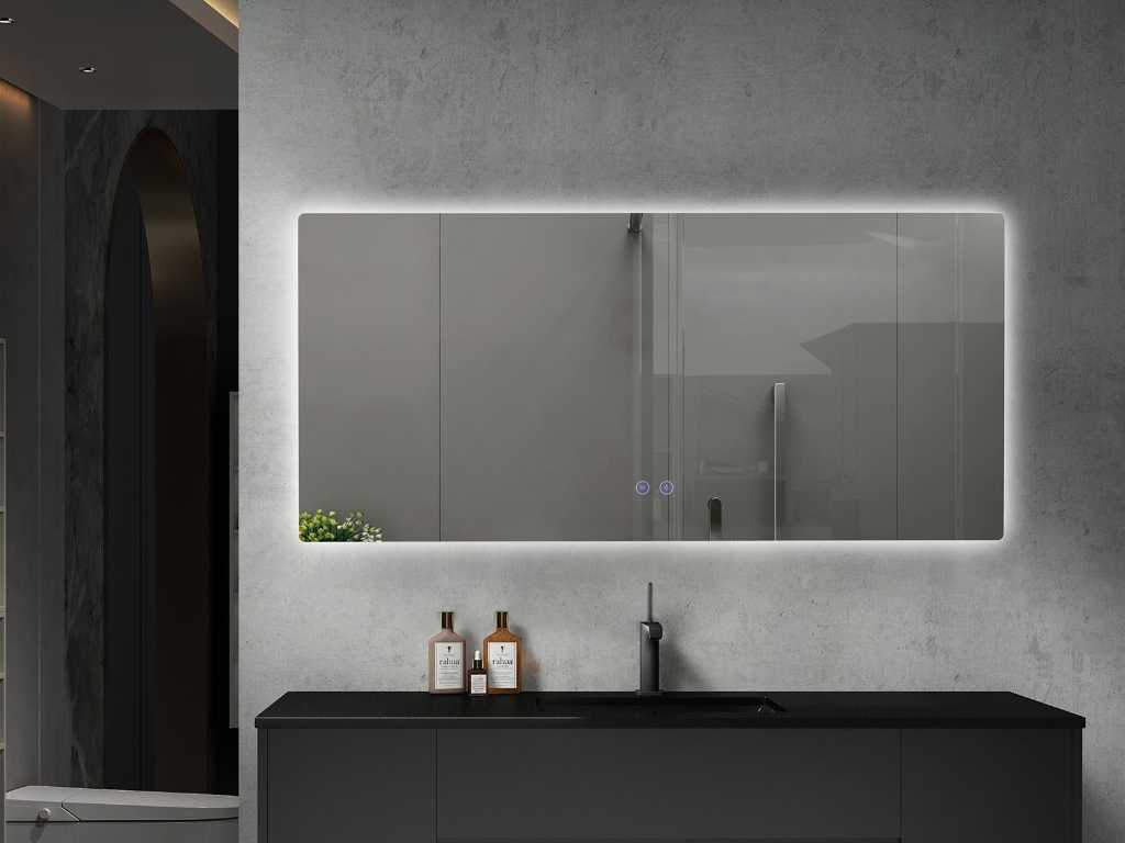 Miroir de salle de bain LED - Horizontal ou Vertical - Ives - Différentes tailles
