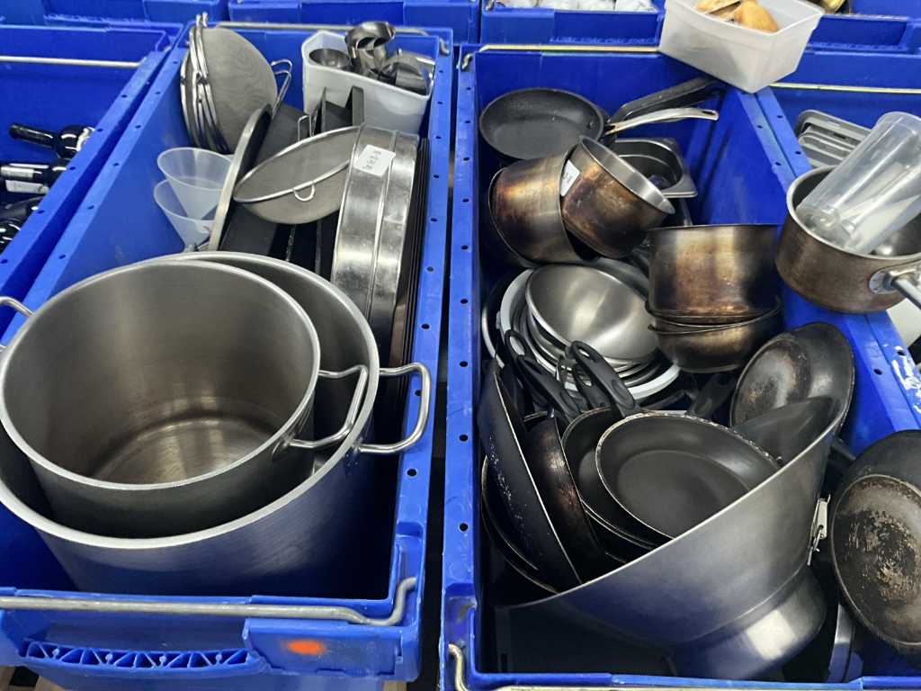 Batch of various pots pans