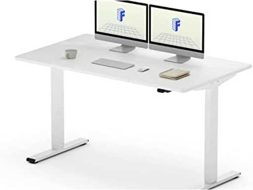 Sta-bureau 100x60x(73-123) cm, in hoogte verstelbaar elektrisch bureau