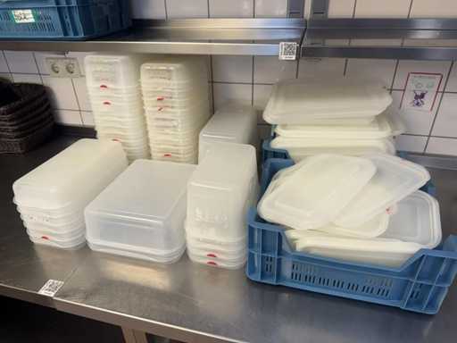 Lot de boîtes de rangement et couvercles