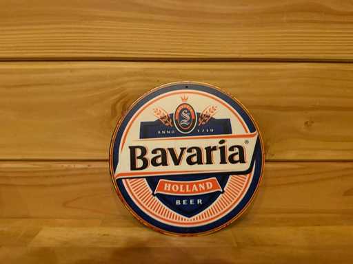 Metal advertising sign round 20cm