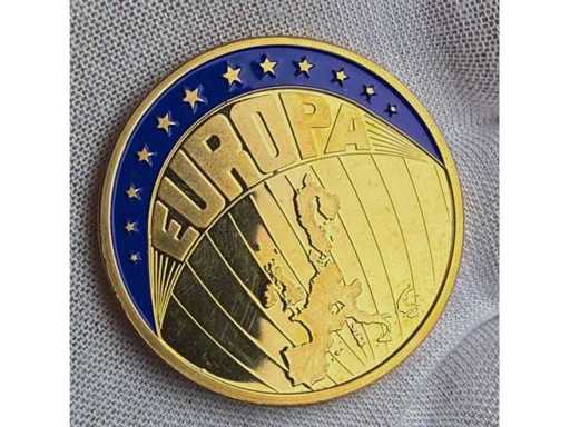 EUROPA Sammlermedaille „ECU 1997“ – Vergoldete Proof-Ausgabe