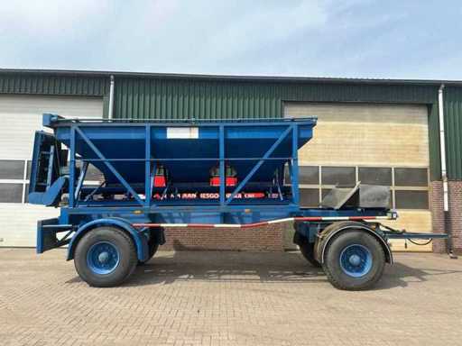 HOBUR - Remorque en vrac avec moteur Hatz