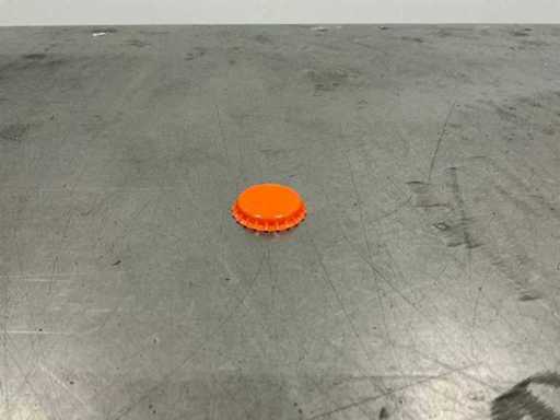 Cap de bière orange 26mm (8500x)