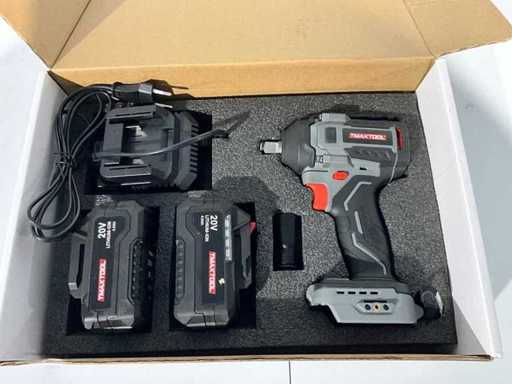 Clé à choc Tmaxtool batterie 18V 4Ah 2 batteries neuves 550Nm