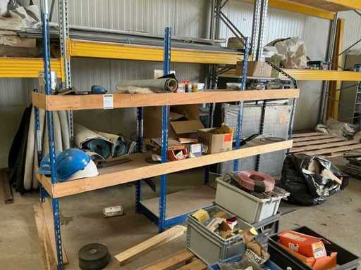 Small warehouse rack with content