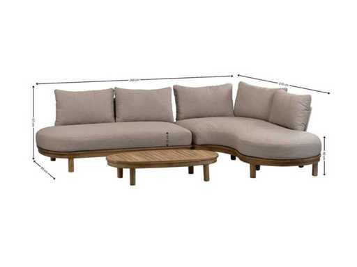 Cancun - Zestaw Lounge w narożniku