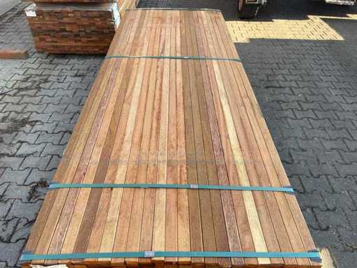 Lattes d’Angelim Pedra rabotées 2450x40x21mm (299x)