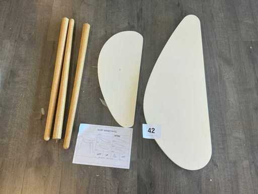 Surf Gedemonteerde Wandtafel