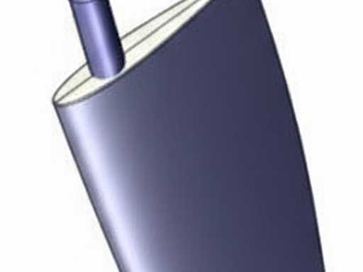 Lame de gouvernail en fibre de verre Jefa Hanse 575 126 mm - Tru0144