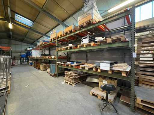 Heavy-duty shelf, with contents