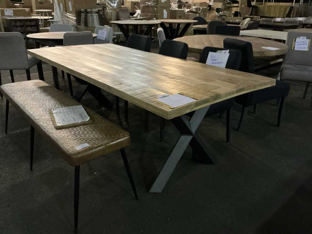 Stół do jadalni Vdb Mango 220x100x75cm
