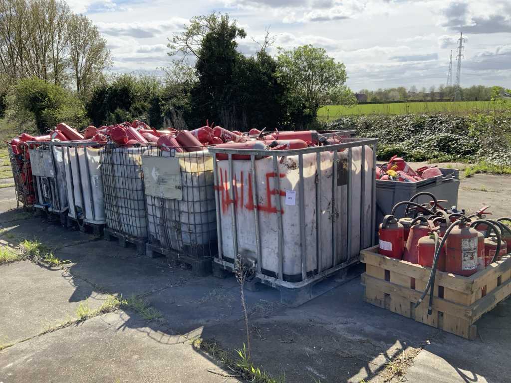large batch of Fire Extinguishers