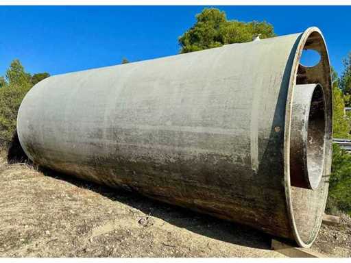 HERMEX  Cuve fibre de verre fond bombé de stockage alimentaire 520 HL Vendue à l’unité