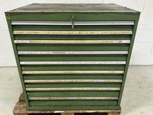 Gereedschapladen kast met inhoud