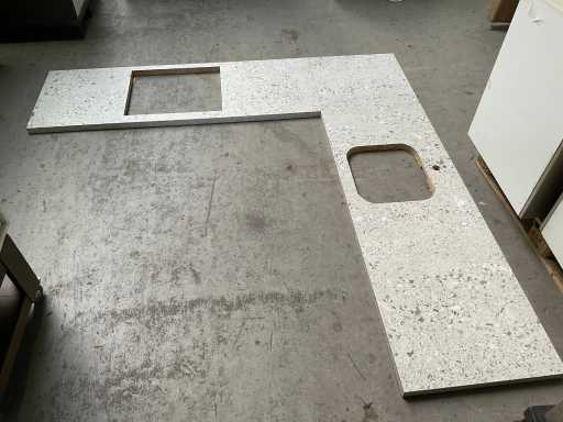 Keuken werkblad voor hoekopstelling