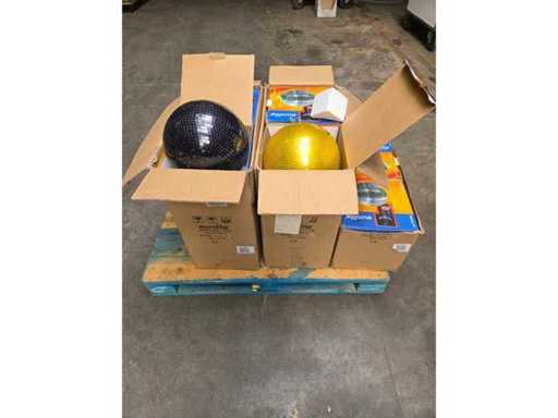Mirror ball gold - black (10x)