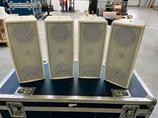 AS-Sound-Systems - weiße Lautsprecher für Wand- & Deckenmontage, 80W, passiv (4x)