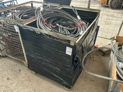 Lotto di fune metallica d'acciaio