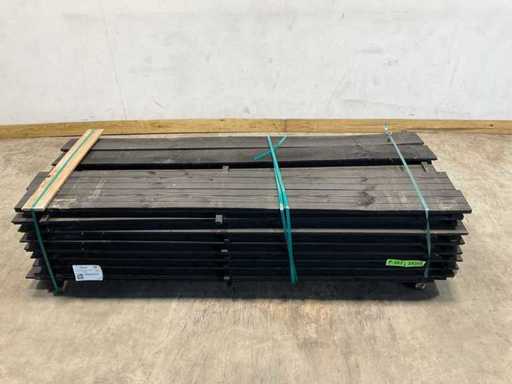 Douglas Zweeds rabat zwart 228x19,5x1,1-2,7 cm (75x)