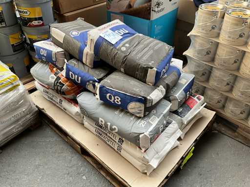 Batch de mortier adhésif