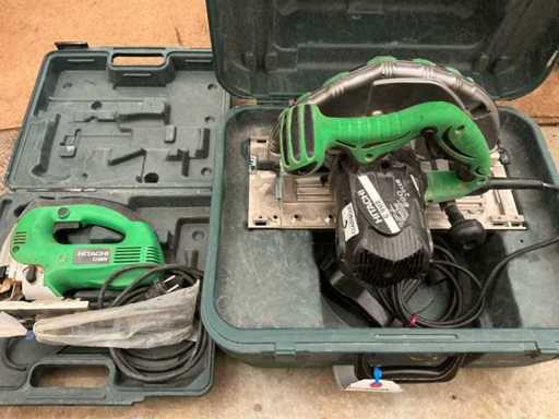 Hitachi C 9U2 +CJ120V Afkortzaag + Wipzaagmachine