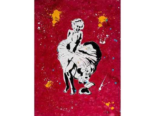 Don Ken - Minnie Mouse & Marylin Monroe - Gemengde techniek 