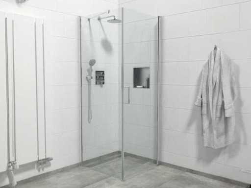 Cabine de douche Marenza Neptune 90x90x200 chrome anti-chaux