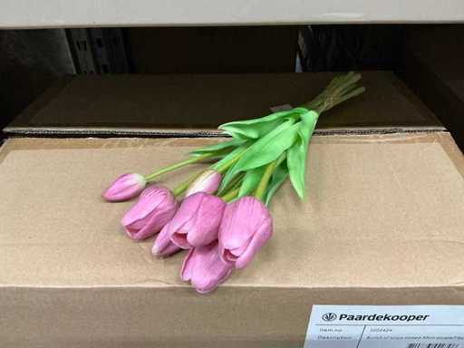 Tulipany Lot Bunch zamknięte, 39 cm fioletowe 7/bun (60x)