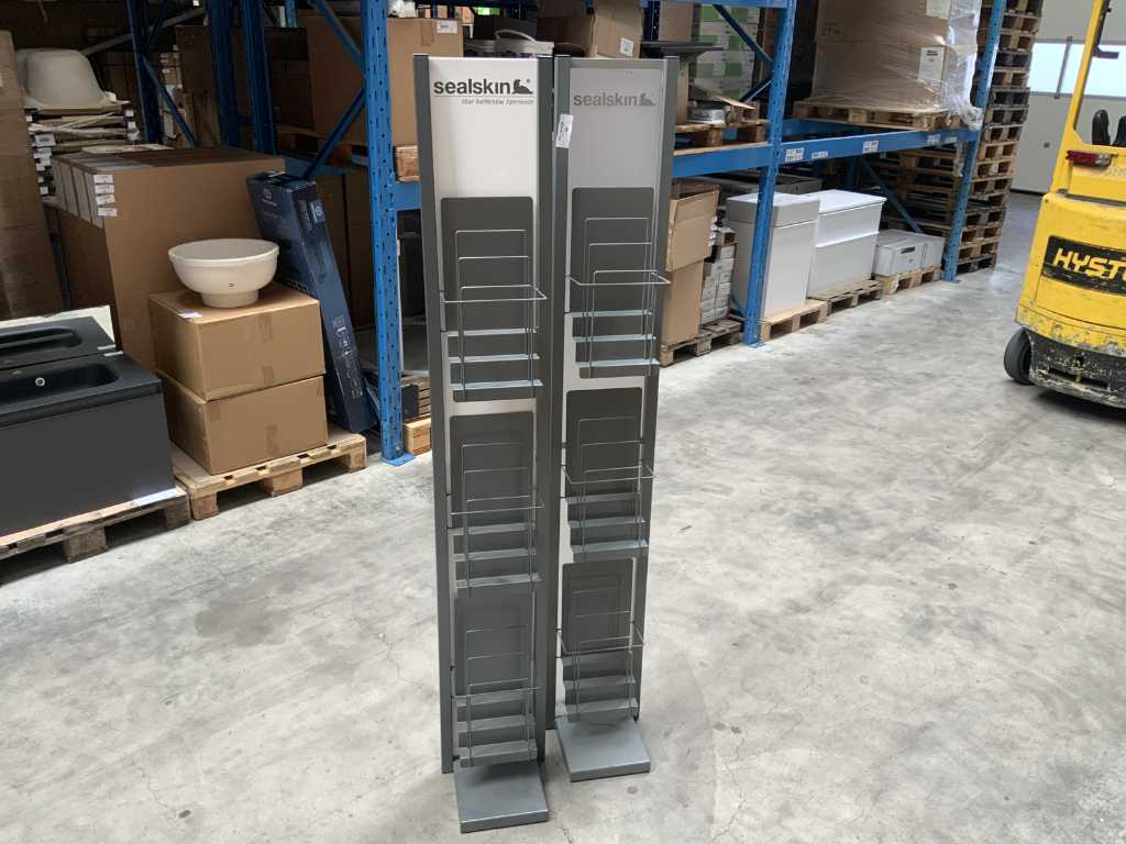Steel leaflet rack (2x)