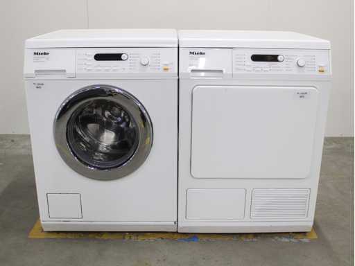 Miele W 3821 SoftCare System Waschmaschine & Miele T 8827 WP SoftCare System EcoComfort Trockner