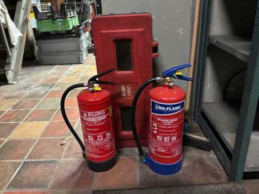 UFO-Flamme / Klinge ABC Pulver 6 kg Feuerlöscher (2x)