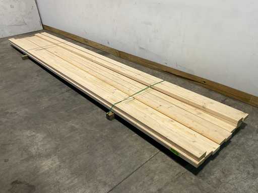 Trave in abete piallato 510x12x4,8 cm (10x)