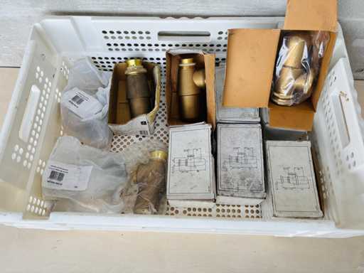 (X11) - Sifone di lavandino regolabile in ottone 