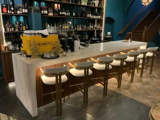 Krion by ZW interior - Bar Taj Mahal look