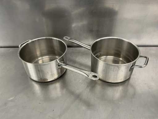 Edelstahl-Kochtopf Ø 26 cm (2x)