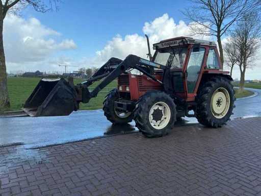 1985 Fiat 70-90 DT with quicke front loader All-wheel drive farm tractor